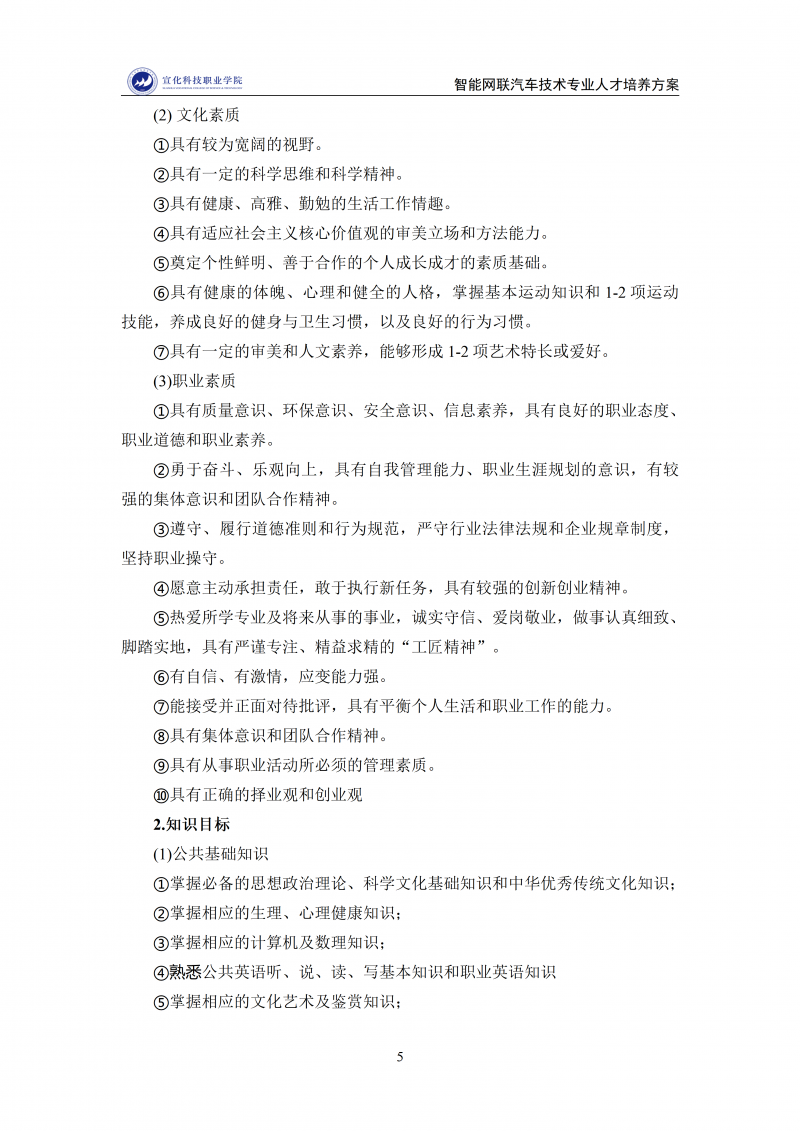 智能网联汽车技术专业人才培养方案 202511_05.png