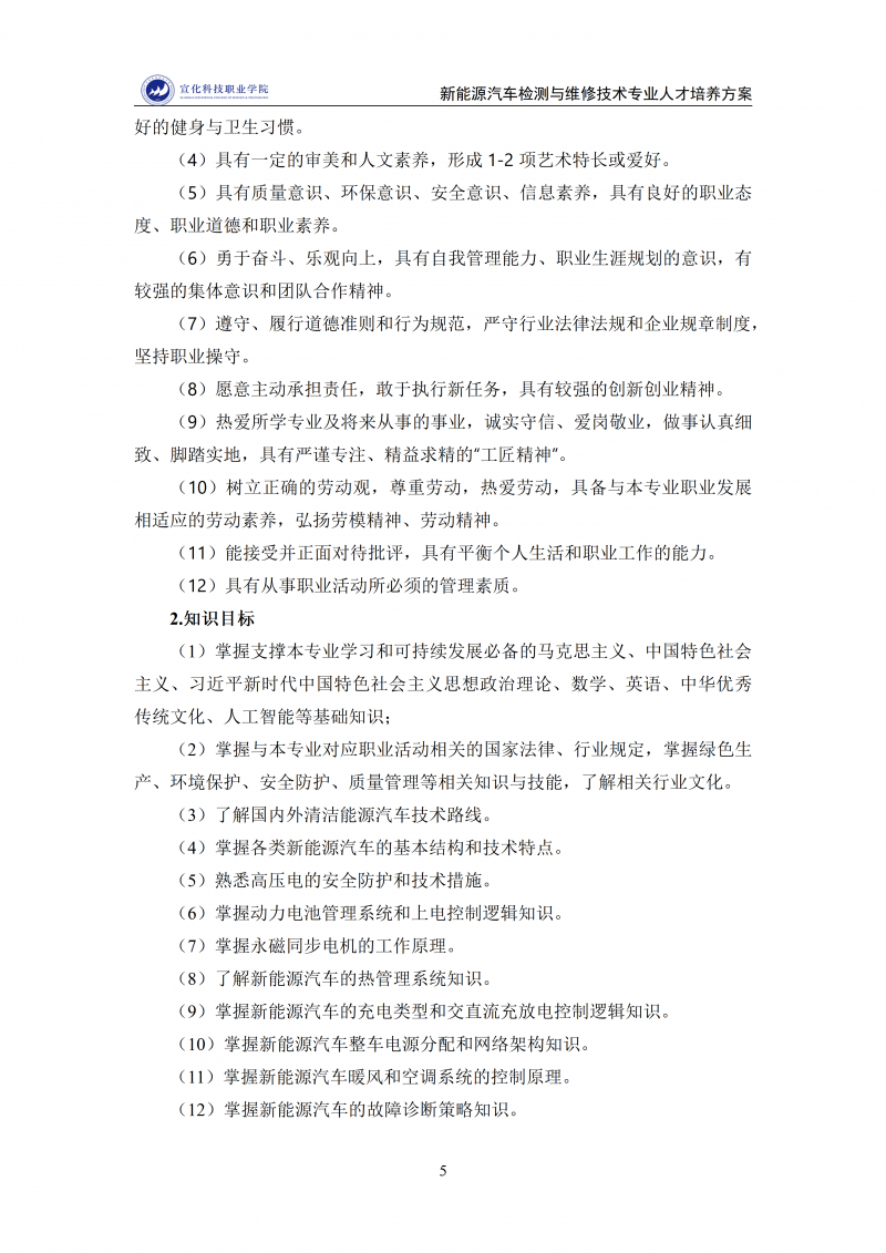 新能源汽车检测与维修技术专业人才培养方案 202511_05.png